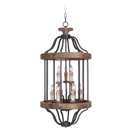 Craftmade Ashwood 9 Light Foyer 36539-TBWB